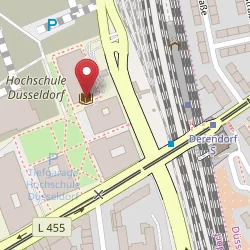 Hochschulbibliothek der Hochschule Düsseldorf auf Open Street Map Karte