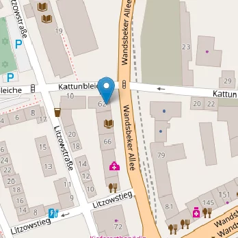 Bücherhalle Wandsbek – Hamburg auf Open Street Map Karte