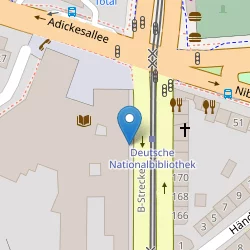 Deutsche Nationalbibliothek (Frankfurt am Main) auf Open Street Map Karte