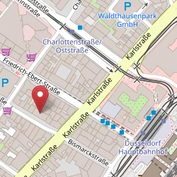 Bibliothek der Stiftung Gerhart-Hauptmann-Haus Düsseldorf auf Open Street Map Karte