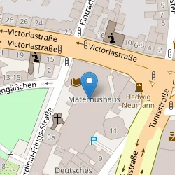 Erzbischöfliche Diözesan- und Dombibliothek Köln auf Open Street Map Karte