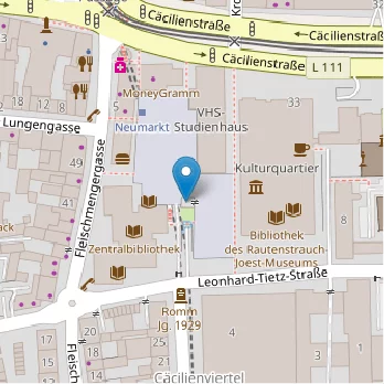 Bibliothek Germania Judaica auf Open Street Map Karte