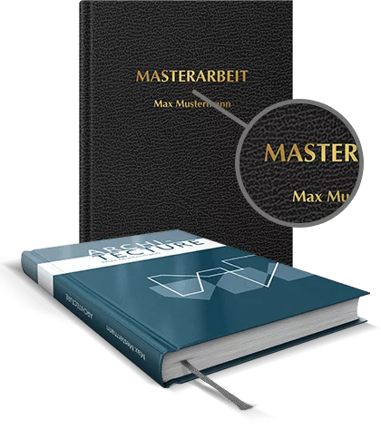 Masterarbeit Hardcover mit Prägung