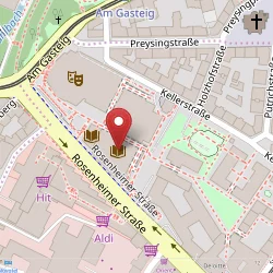 Münchner Stadtbibliothek auf Open Street Map Karte
