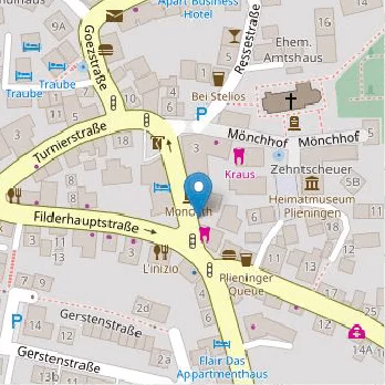 Stadtteilbibliothek Plieningen Stuttgart auf Open Street Map Karte