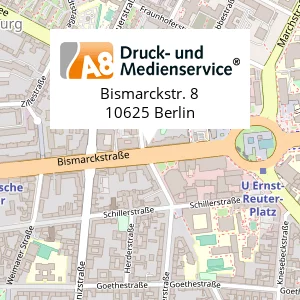 Standortkarte A8 Druck- und Medienservice Standortkarte A8 Druck- und Medienservice