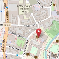 Universitäts- und Landesbibliothek Münster auf Open Street Map Karte