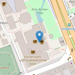 Universitäts- und Stadtbibliothek Köln auf Open Street Map Karte
