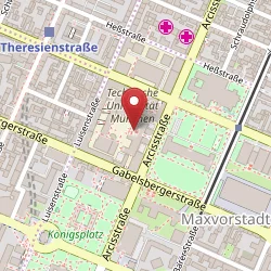 Universitätsbibliothek der TU München auf Open Street Map Karte