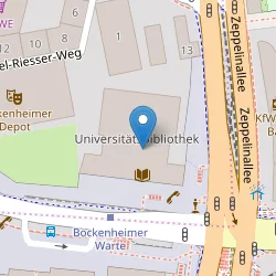 Universitätsbibliothek Johann Christian Senckenberg auf Open Street Map Karte