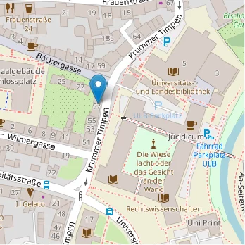 Westfälische Wilhelms Universität Bibliothek – Münster auf Open Street Map Karte